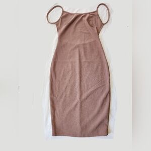 Windsor Mauve Slip Backless Midi Dress (sz small/chico)